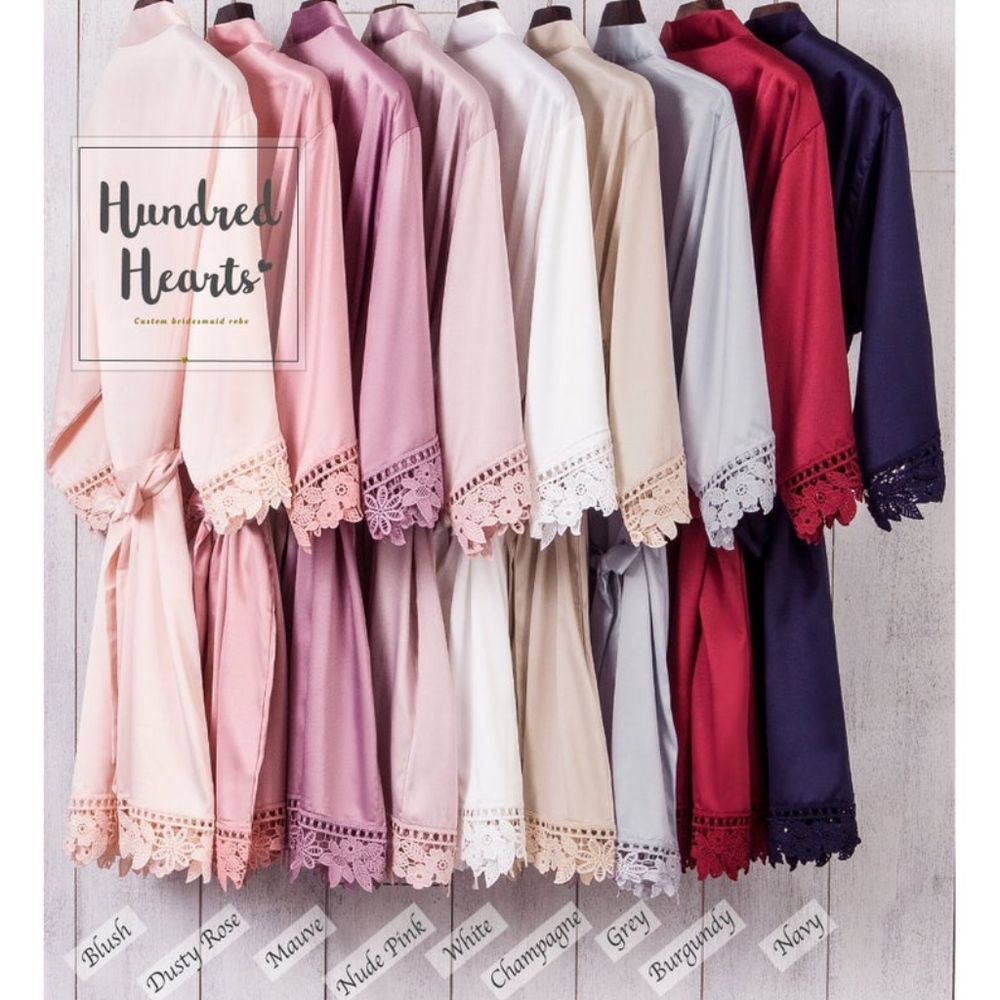 (1) Bride + (1) Bridesmaid robe NEW